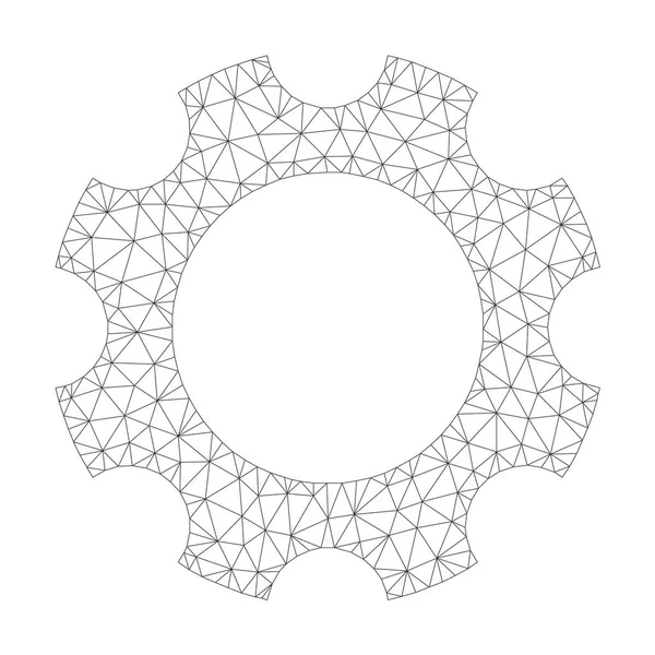 ベクトル歯車のアイコンをメッシュします。 — ストックベクタ