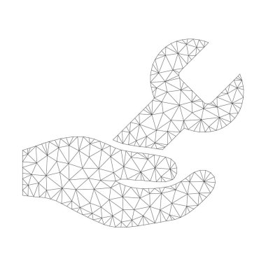 Vektör onarım servisi simgesini mesh