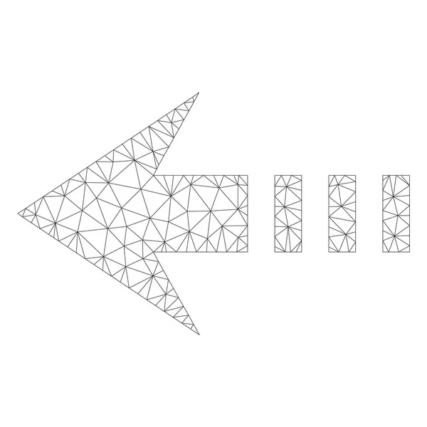 Сітка Вектор Надіслати ліву піктограму — стоковий вектор