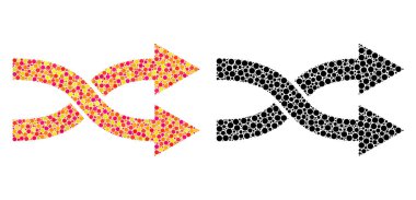 Piksel Shuffle okları şu simgeler mozaik