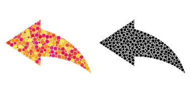 Nokta geri al mozaik simgeler