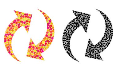 Nokta yenileme mozaik simgeler