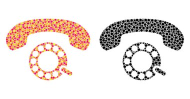 Piksel darbeli aramayı mozaik simgeler