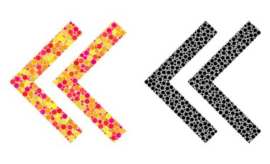 Piksel Shift Sol mozaik simgeler