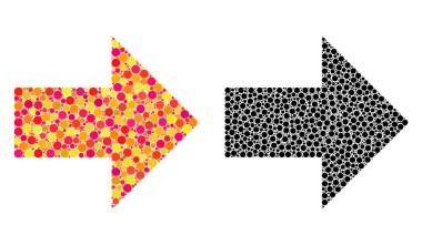 Oku Şu mozaik simgeleri nokta