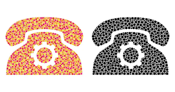 Piksel telefon ayarları mozaik simgeler