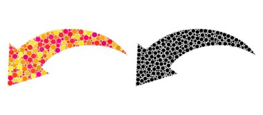 Piksel geri al mozaik simgeler