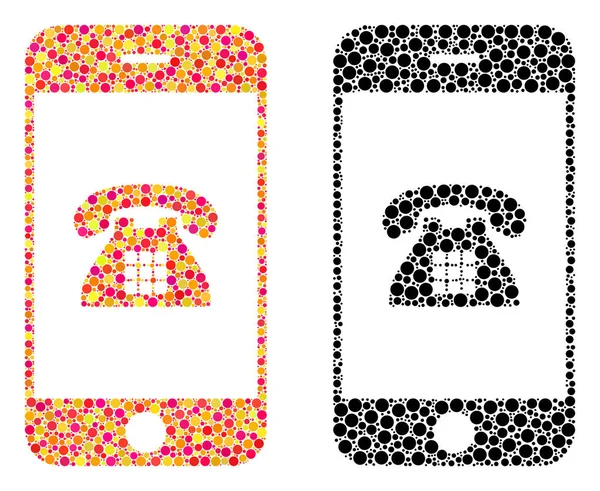 Piksel cep telefonu mozaik simgeler