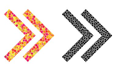 Nokta kayması Şu mozaik simgeler