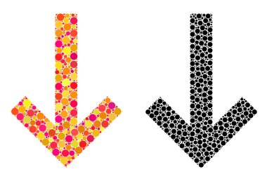 Ok mozaik simgeleri noktalı