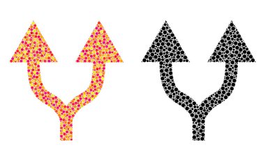 Nokta Split okları mozaik simgeleri