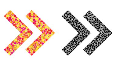 Piksel kaydırma Şu mozaik simgeler