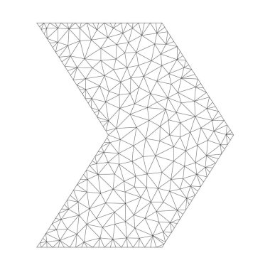 Vektör yönünü doğru simge mesh