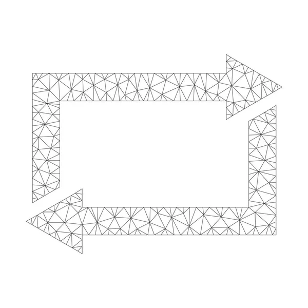 Icône d'échange vectoriel de maille — Image vectorielle