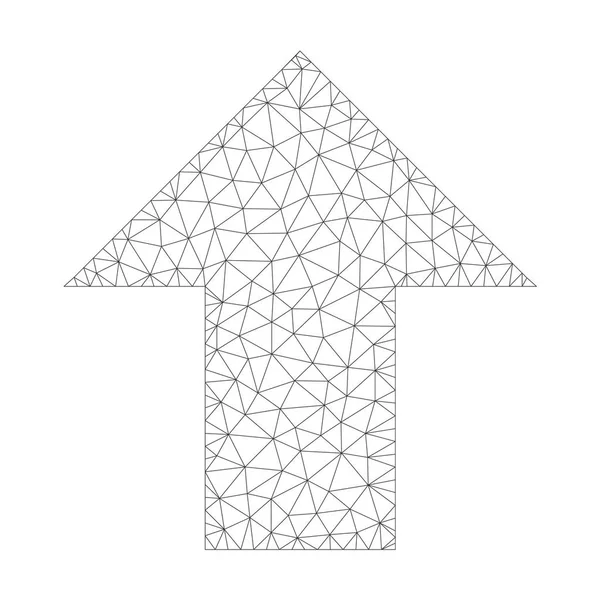Icône de flèche vectorielle de maille — Image vectorielle