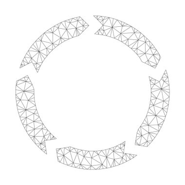 Vektör dolaşım simgesi mesh