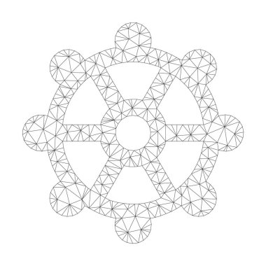 Vektör Cog simgesi mesh