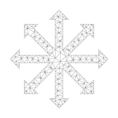 Kafes vektör genişletin okları simge