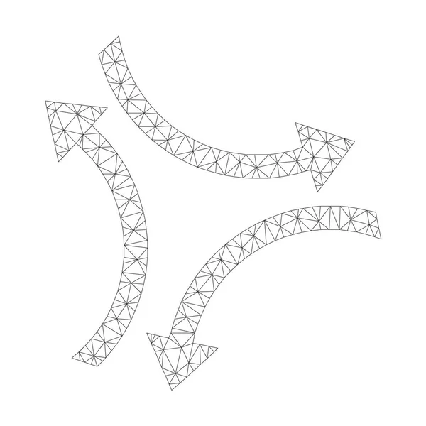 Значок векторных стрелок сетки — стоковый вектор