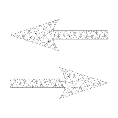 Vektör yatay Exchange okları simge mesh