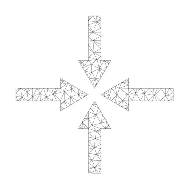 Vektör etkisi okları simge mesh