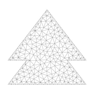 Yukarı simge vektör taşı mesh