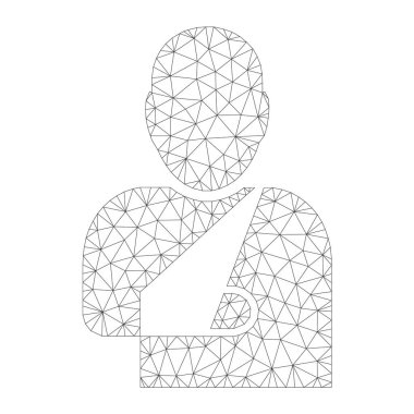 Vektör hasta simgesi mesh