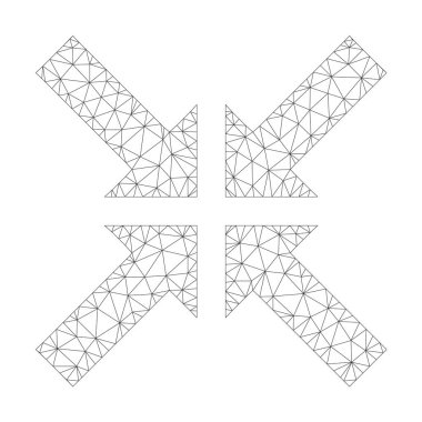 Vektör basınç okları simge mesh