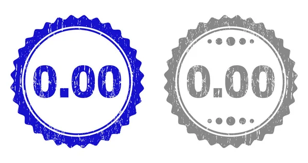 Texturé 0.00 Sceaux de timbre rayés avec ruban — Image vectorielle