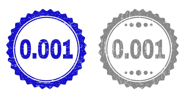 リボンの質感の 0.001 グランジ スタンプ — ストックベクタ
