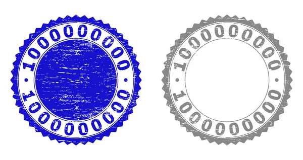 Текстуровані 1000000000 подряпаних штампів зі стрічкою — стоковий вектор