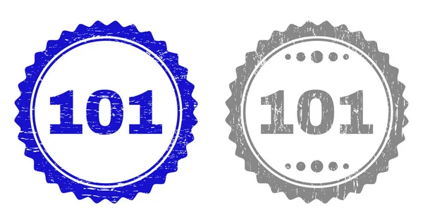 Текстуровані 101 гранжеві зі стрічкою — стоковий вектор