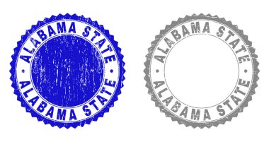 Damga mühürler kurdele ile dokulu Alabama Eyalet çizik