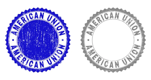 Texturé UNION AMÉRICAINE Grunge Timbres — Image vectorielle