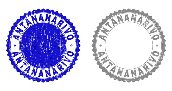 Selos de selo de Grunge texturizados ANTANARIVO — Vetor de Stock