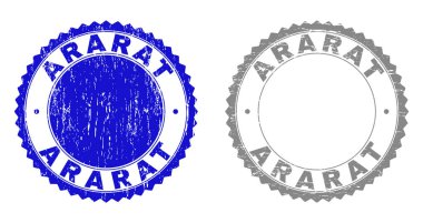 Dokulu Ararat damga mühürler çizik