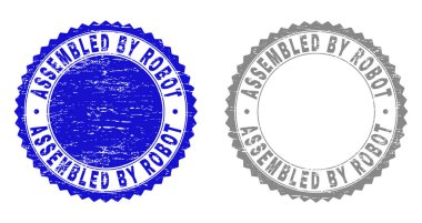 Dokulu tarafından monte Robot çizik Filigranlar