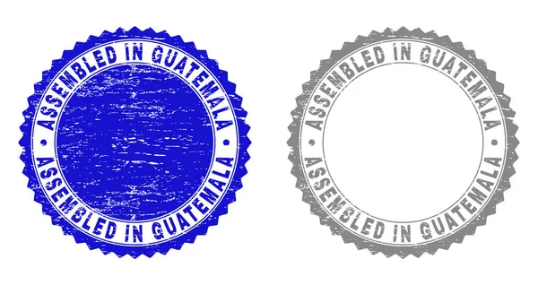 Texturé ASSEMBLÉ EN GUATEMALA Grunge Sceaux de timbre — Image vectorielle