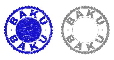 Bakü Grunge damga mühürler dokulu