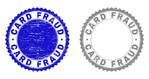 Grunge CARD FROUD Sigilli francobolli strutturati — Vettoriale Stock