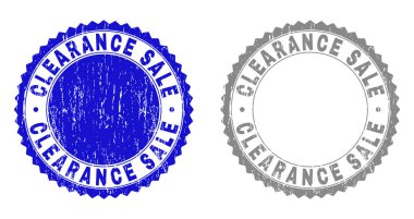 Grunge tasfiye satışı pullar çizik