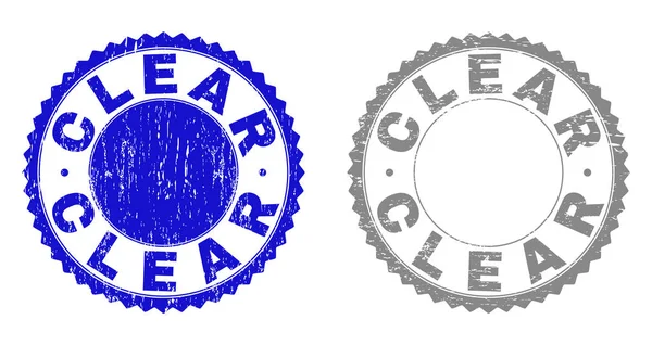 Grunge CLEAR Texturé Timbres joints — Image vectorielle