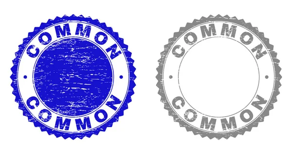 Grunge COMMON Textured Stamp Seals — Stock Vector