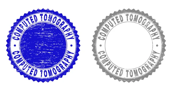 Гранд Коммутед TOMOGRAPHY Текстуровані Штампи — стоковий вектор