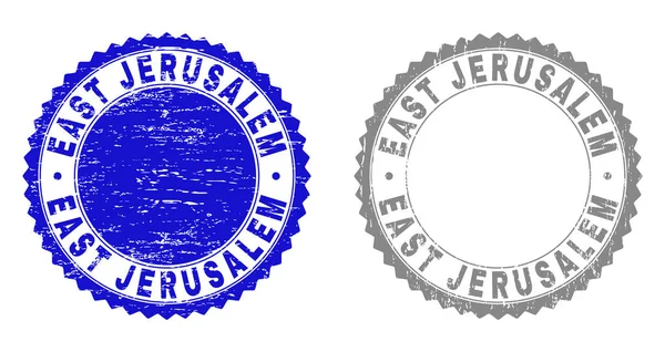 Jerusalén oriental Grunge textura marcas de agua — Vector de stock