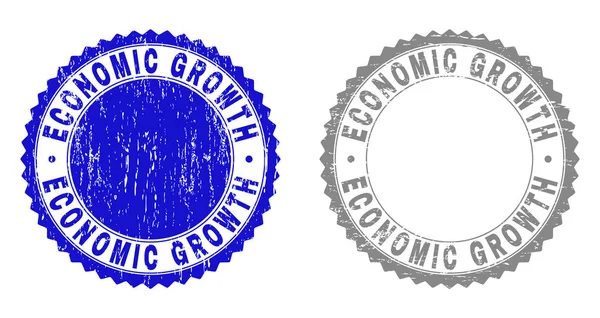 Grunge CRESCIMENTO ECONÓMICO Selos de selos texturizados —  Vetores de Stock