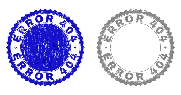 Granica błędu 404 teksturowanej znaczki — Wektor stockowy