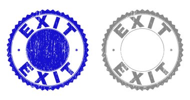 Grunge çıkış damga mühürler dokulu