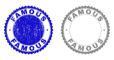 Grunge ünlü dokulu damga mühürler