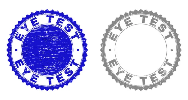 Grunge EYE TEST แสตมป์ที่มีเนื้อเยื่อ — ภาพเวกเตอร์สต็อก